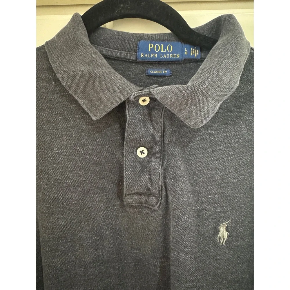 Polo Ralph Lauren Classic‎ Fit Gray Polo Shirt Men's Size Large